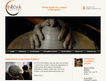 Tablet Screenshot of full-circlepottery.com